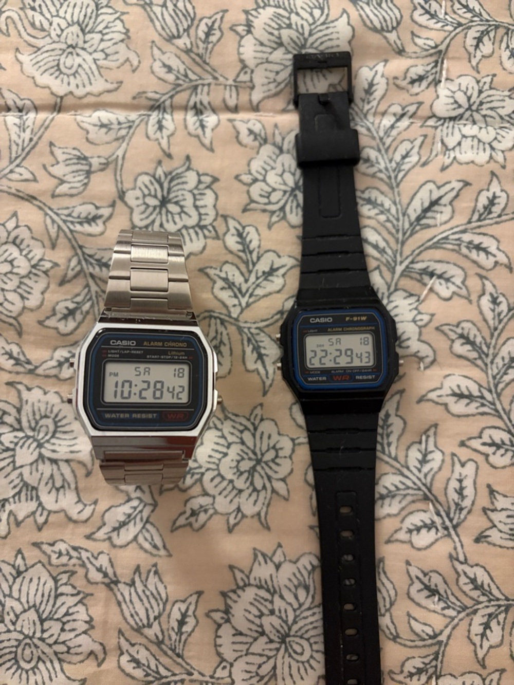 Casio Digital Twin Pack - Silver & Black